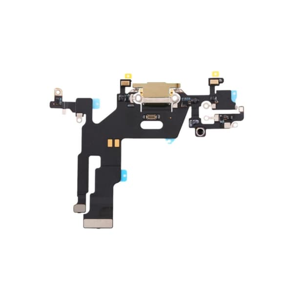 Original iPhone 11 Laddkontakt med Flex - Gul Svart