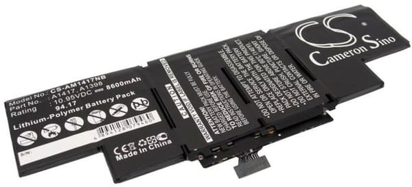 Battery for Apple MacBook Pro 2013 A1398 A1417