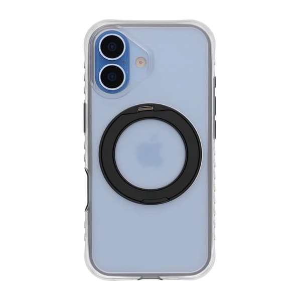 Armor Matte Frosted Magnetic Case with 360° Rotatable Kickstand - iPhone 17 Black