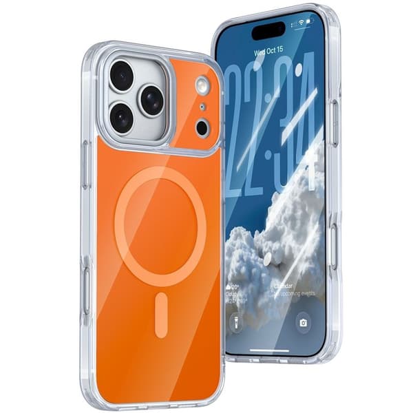iPhone 18 Pro/17 Pro MagSafe Case Acryllic Back - Orange