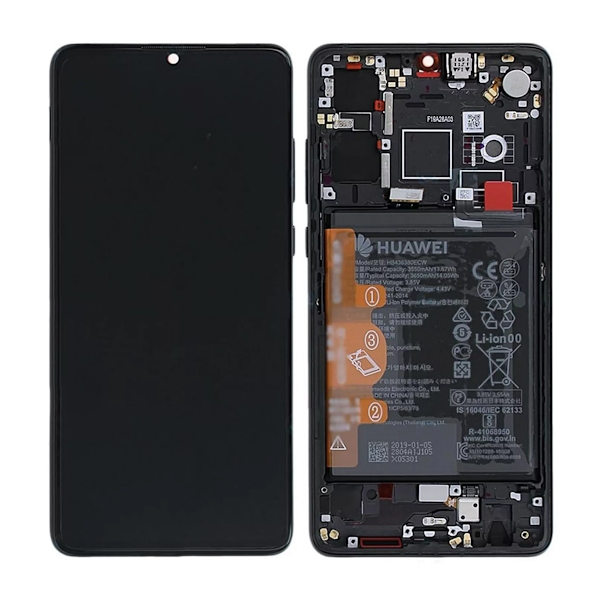 Huawei P30 LCD Display / Screen + Touch + Battery Assembly - Black New Version