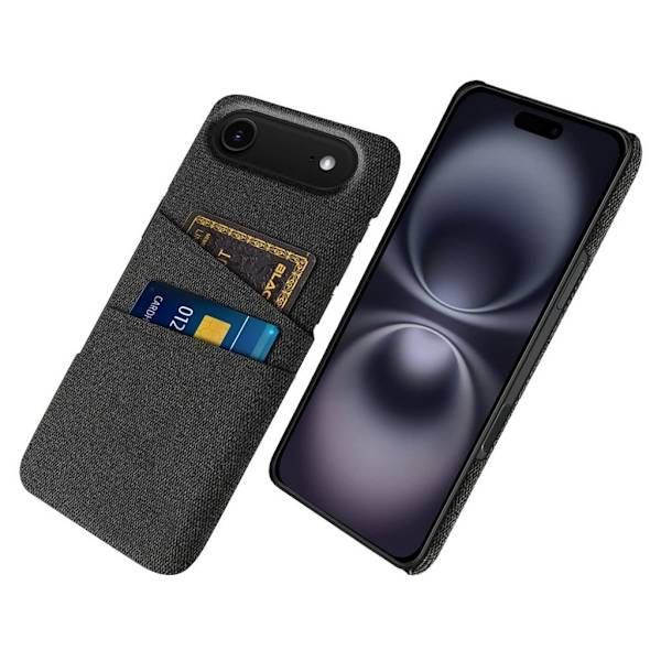 iPhone Air Case with Card Holder - Black