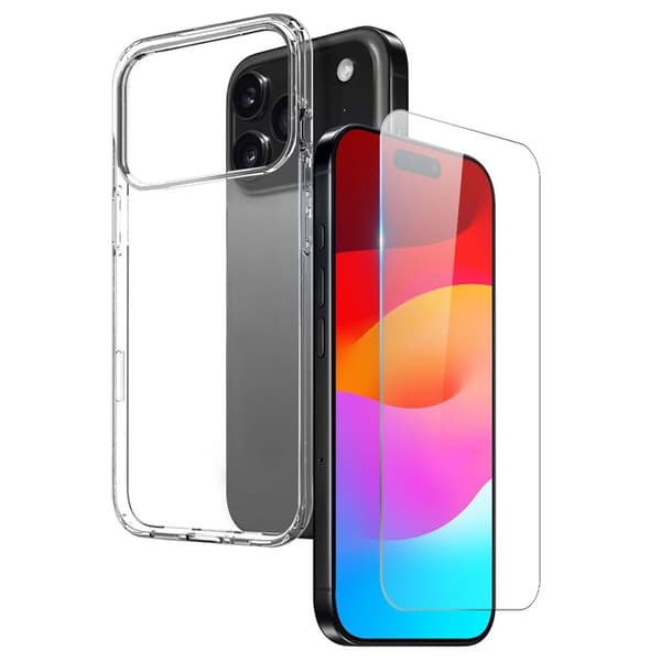 NORTHJO iPhone 18 Pro/17 Pro Case with Screen Protector - Transparent
