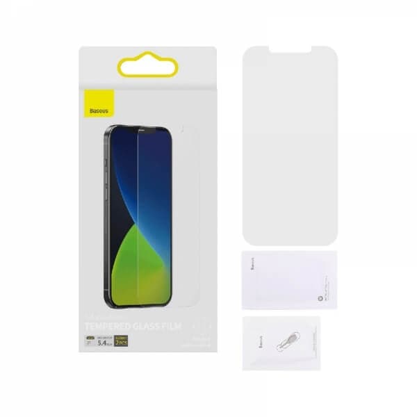 Baseus Skärmskydd Härdat Glas iPhone 12 Mini - 2-pack Svart