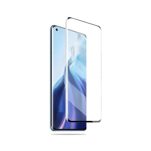 Skärmskydd Xiaomi Mi 11 - 3D Härdat Glas Svart