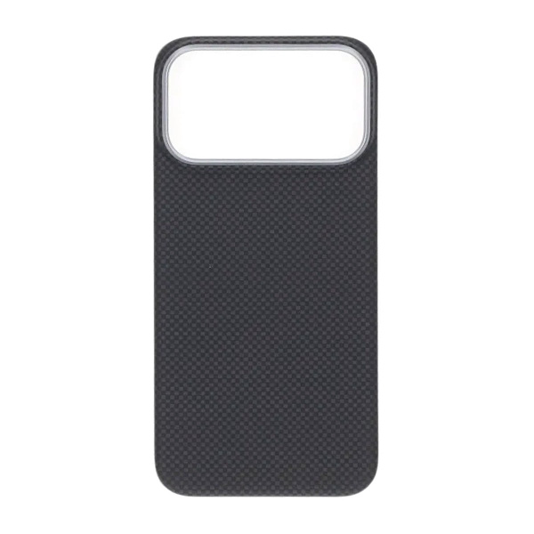 Kevlar Woven Magnetic Case - iPhone 17 Pro Max Black Plain Weave