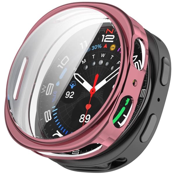 Samsung Galaxy Watch9 44mm TPU Watch Case with Screen Protector - Pink