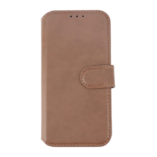 iPhone 15 Pro Plånboksfodral Läder Rvelon - Brun