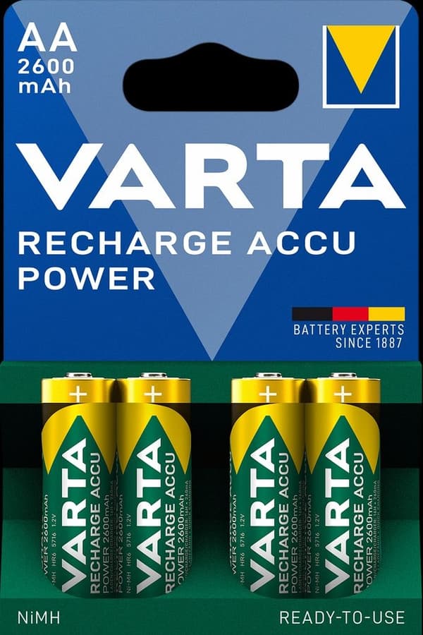VARTA Recharge Accu Power AA battery 2600 mAh, 4-pack