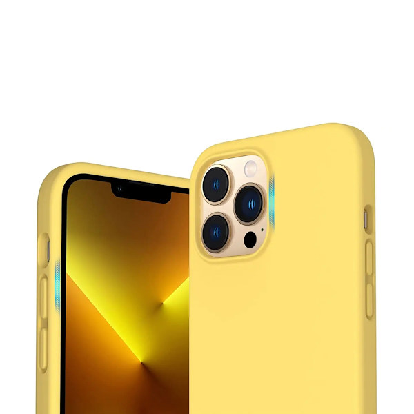 iPhone 14 Pro Max Silikonskal Rvelon - Gul