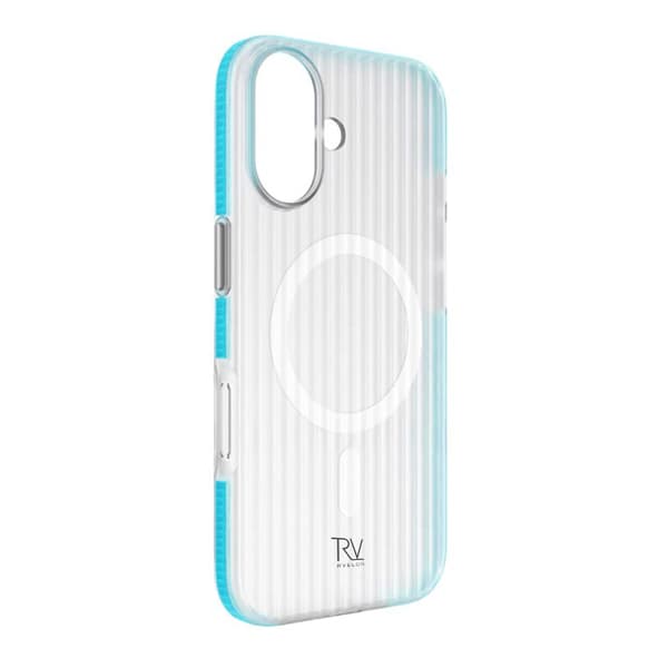 Rvelon Corrugated Magsafe Mobile Case for iPhone 17 - Blue