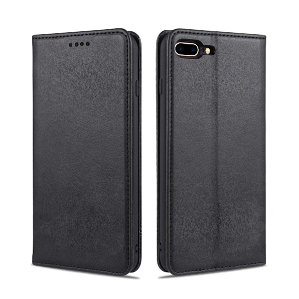iPhone 7/8 Plus Plånboksfodral Magnet Rvelon - Svart