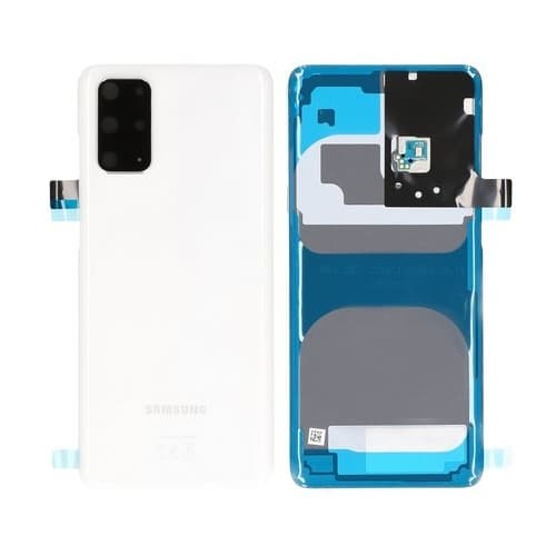 Original Samsung Galaxy S20 Plus Baksida Med Tejp - Vit Svart