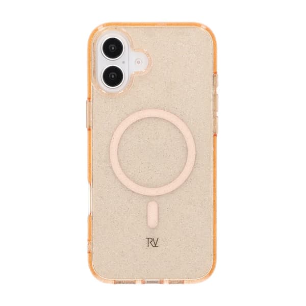 iPhone 16 Plus Rvelon TPU Mobile Case with MagSafe - Glitter Gold