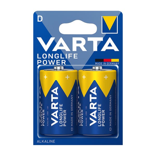 Varta Longlife Battery D LR20 1.5V 2-pack