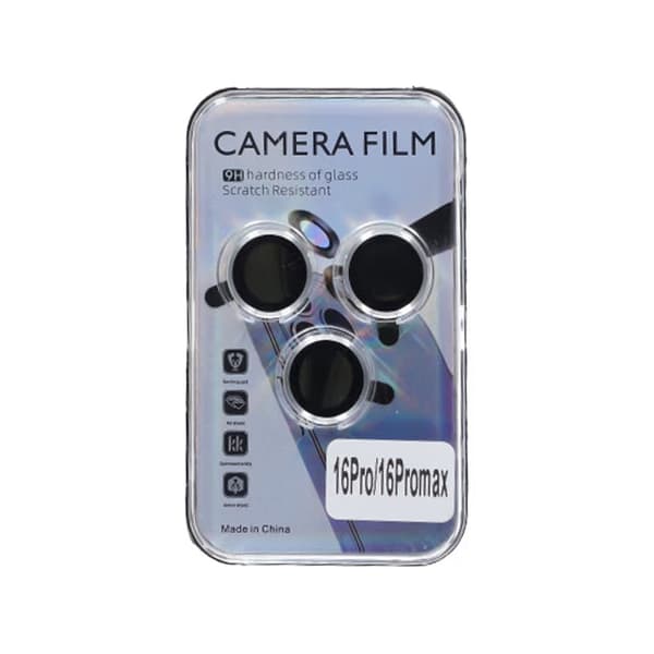 iPhone 16 Pro and 16 Pro Max Lens Camera Cover - Silver