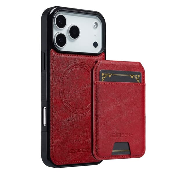 MagSafe Case Detachable Card Holder iPhone 18 Pro Max, iPhone 17 Pro Max - Red