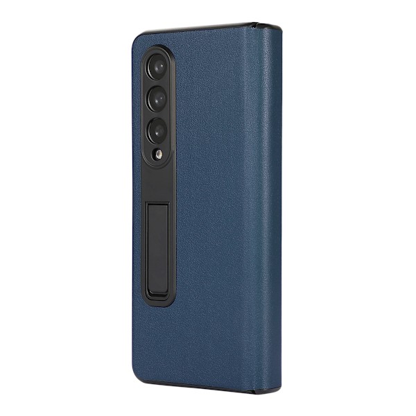 Samsung Galaxy Z Fold4 Mobilskal Fodral Läder - Blå