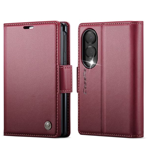 CASEME Samsung Galaxy Z Fold8 Wallet Cover RFID Blocking - Red