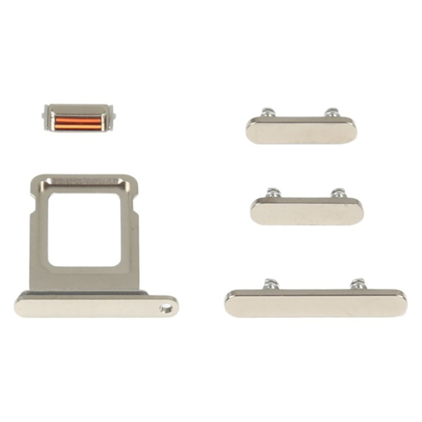iPhone 14 Pro SIM Card Holder + Side Keys - Gold
