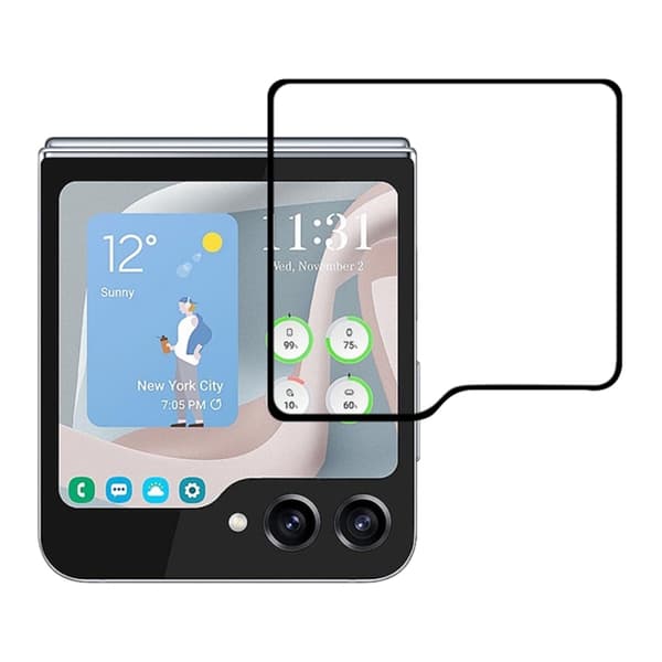 Screen protector Samsung Galaxy Z Flip 7 FE with Aluminum frame - bulk