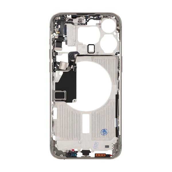 iPhone 15 Pro Max Middle Frame with Small Parts OEM - Natural Titanium