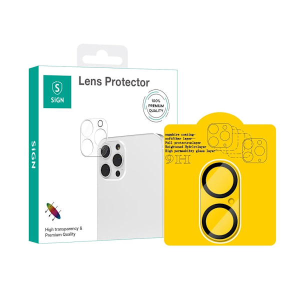 SiGN Tempered Glass Lens Protector for iPhone 16 & iPhone 16 Plus