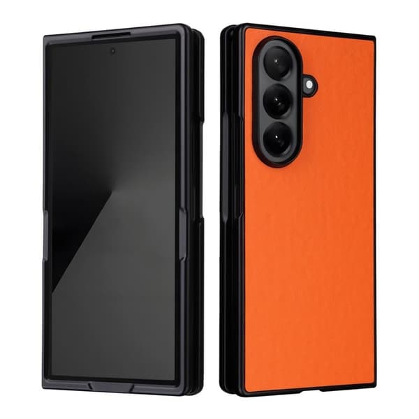 Samsung Galaxy Z Fold7 5G PU Leather Case - Orange