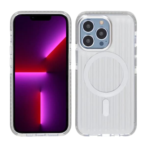 Patterned TPU Case for iPhone 13 Pro with MagSafe - Silver