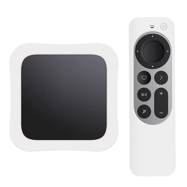 Apple TV 4K 2021 set-top box + remote controller cover - White