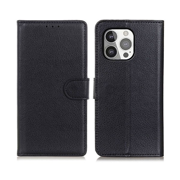 iPhone 13 Pro Plånboksfodral med Stativ - Svart