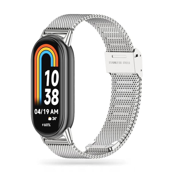 Tech-Protect MilaneseBand Watch Strap for Xiaomi Smart Band 8/8 NFC - Silver