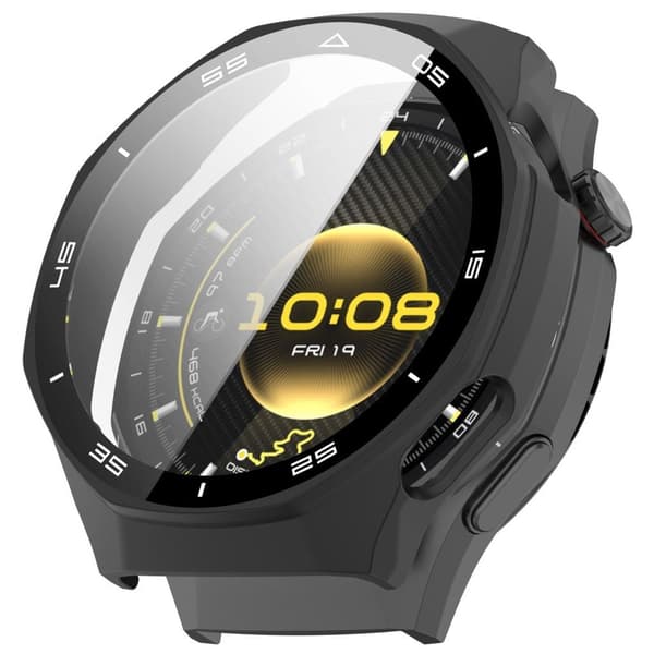 Huawei Watch GT 6 Pro 46mm Case with Tempered Glass Screen Protector – Black