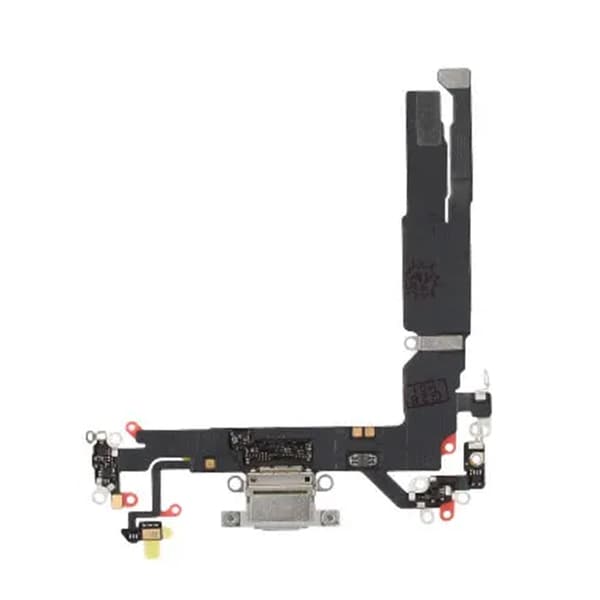 Charging Connector with Flex Cable for iPhone 17 - White