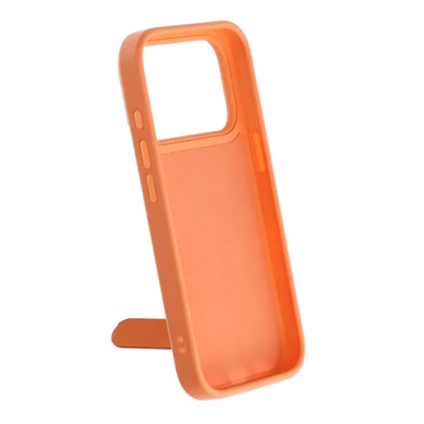 Skal med utfällbart roterande stativ för iPhone 17 Pro Max - Orange