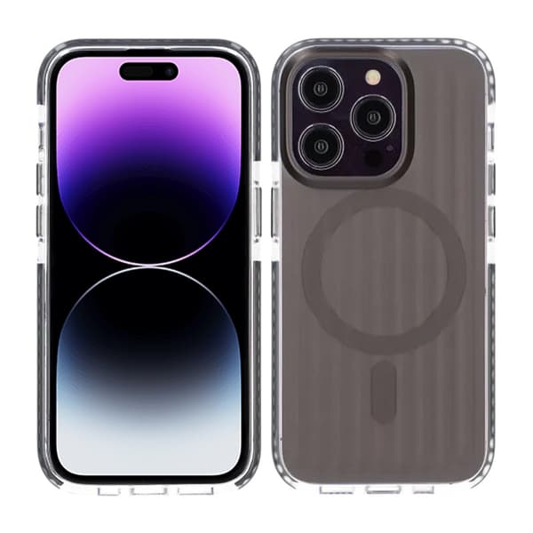 Patterned TPU Case for iPhone 14 Pro with MagSafe - Black