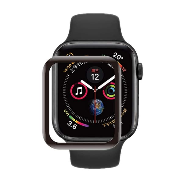 Screen Protector Apple Watch SE 40mm Full Coverage Tempered Glass - Black