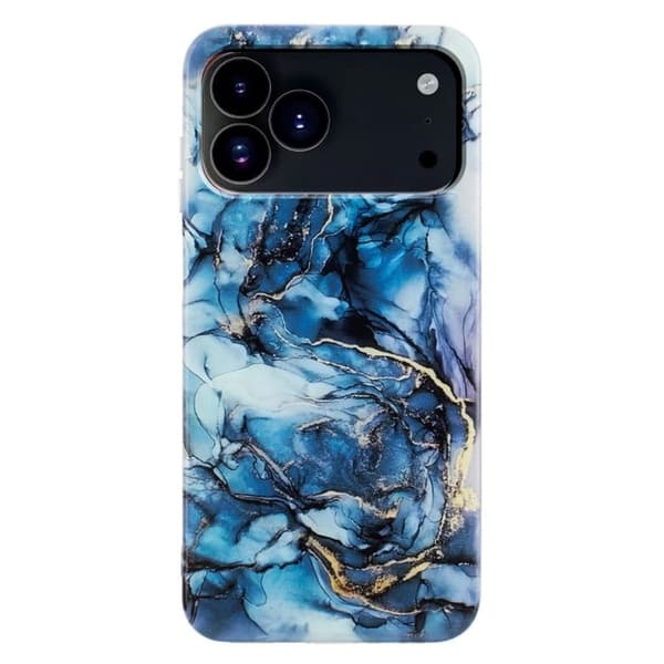 Case with Marble Pattern Print iPhone 18 Pro Max, iPhone 17 Pro Max - Grey