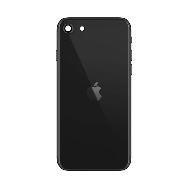 iPhone SE 2020 Baksida med Komplett Ram - Svart