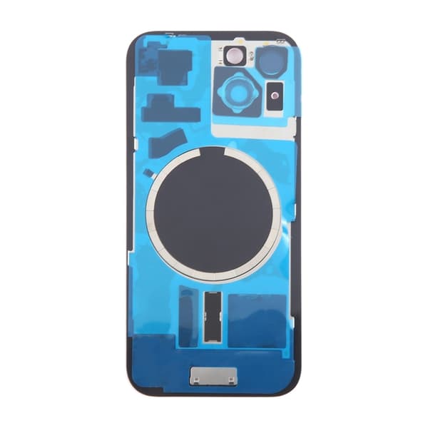 iPhone 15 Back Glass with Magnet and Camera Lens - Pink