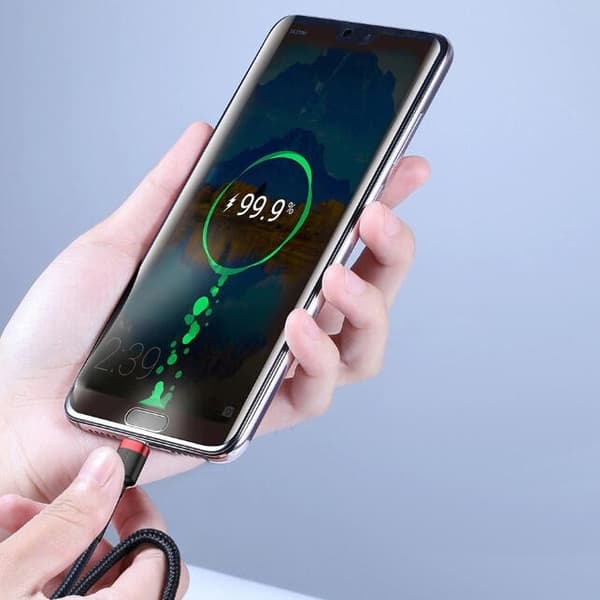 Baseus Cafule USB-C Kabel 100W, PD2.0 2m - Röd/Svart Svart