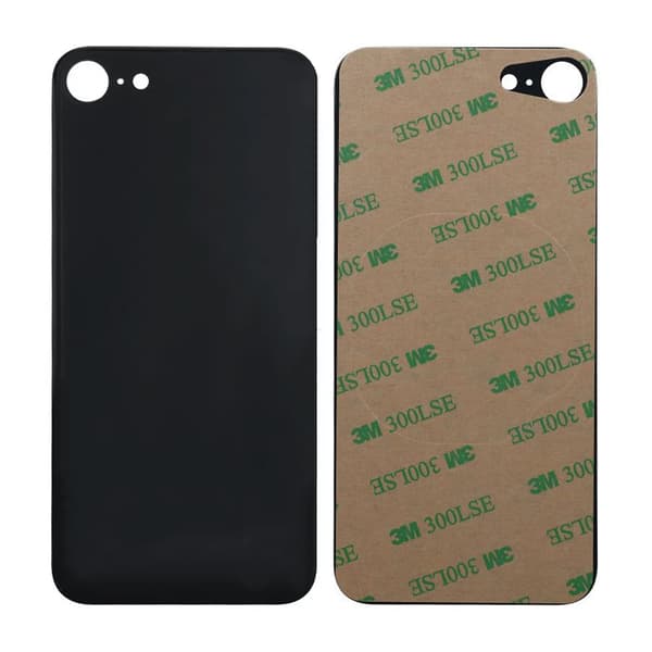 iPhone SE 2020 Back Glass with Adhesive Tape - Black