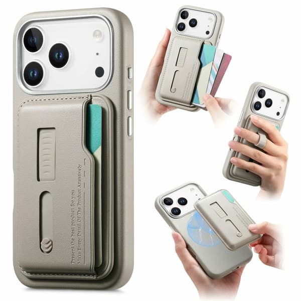 iPhone 18 Pro Max/17 Pro Max Magsafe Case with Removable Wallet - Gray