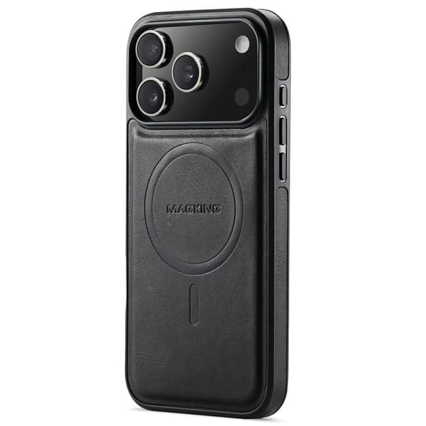 MAGKING K1 iPhone 18 Pro / 17 Pro MagSafe Case PU-leather - Black