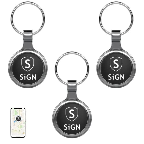 SiGN Smart Bluetooth Finder - Svart - 3-pack Svart