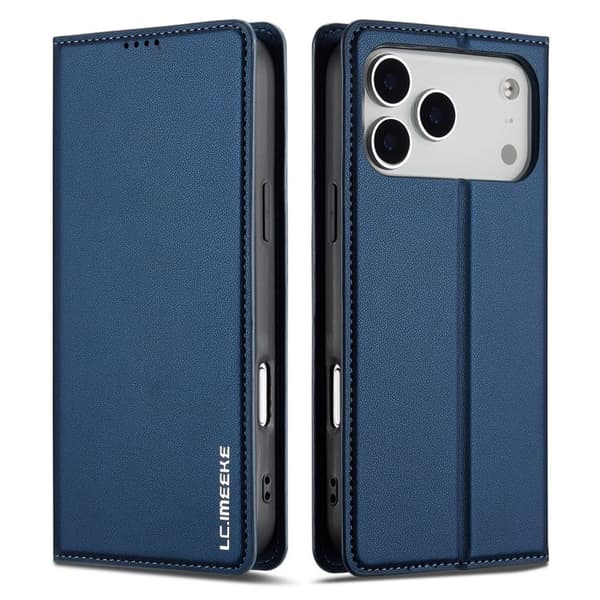 LC.IMEEKE iPhone 18 Pro/17 Pro Wallet Cover - Blue