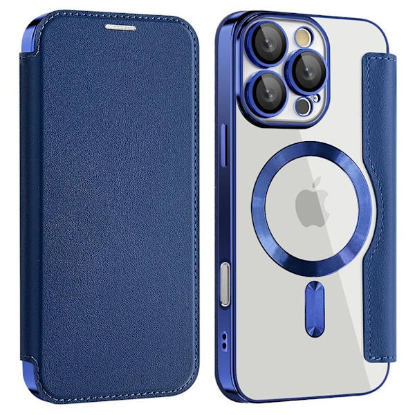 iPhone 16 Pro Cover with card slots - Blue