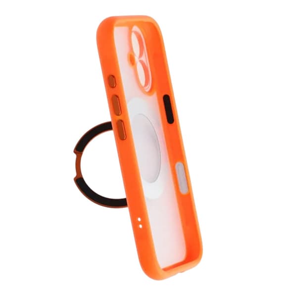 Skal med Roterbart MagSafe-Stativ för iPhone 17 - Orange