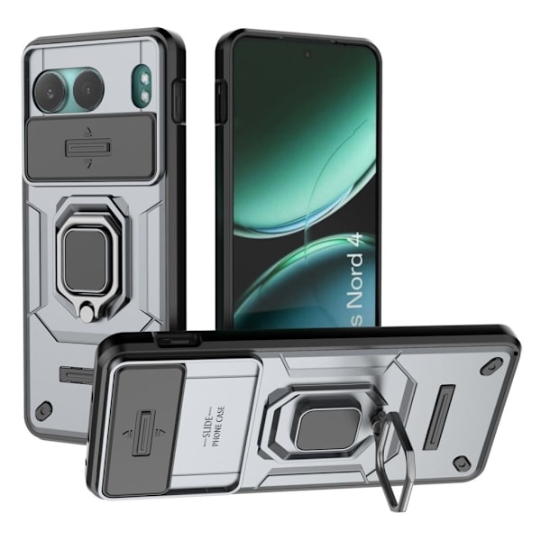 OnePlus Nord 4 case with a stand - Gray