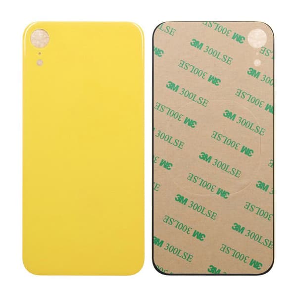 iPhone XR Back Glass with Adhesive Tape - Yellow